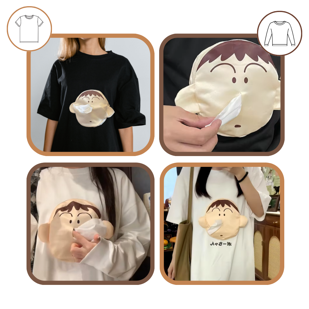 3D Shin Chan Carry Paper Shirt - Ozerty