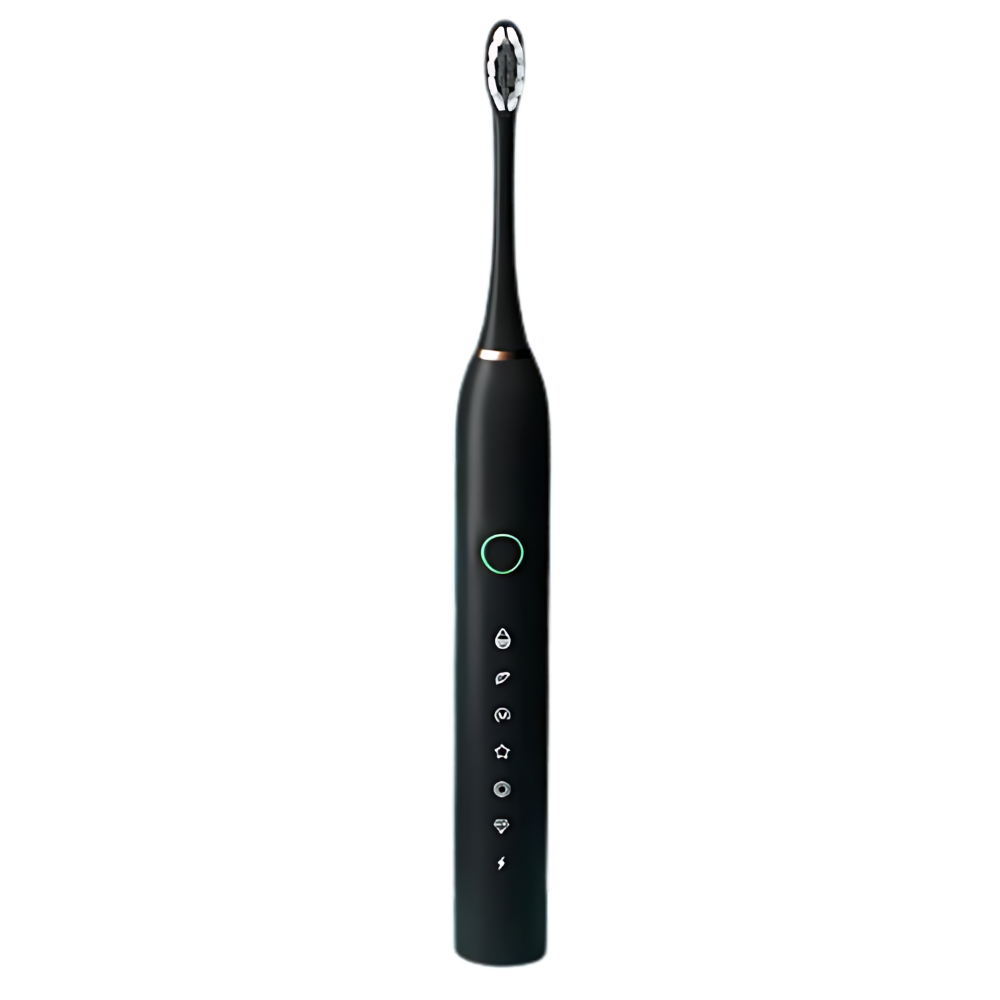 Adult Sonic Electric Toothbrush -Black - Ozerty