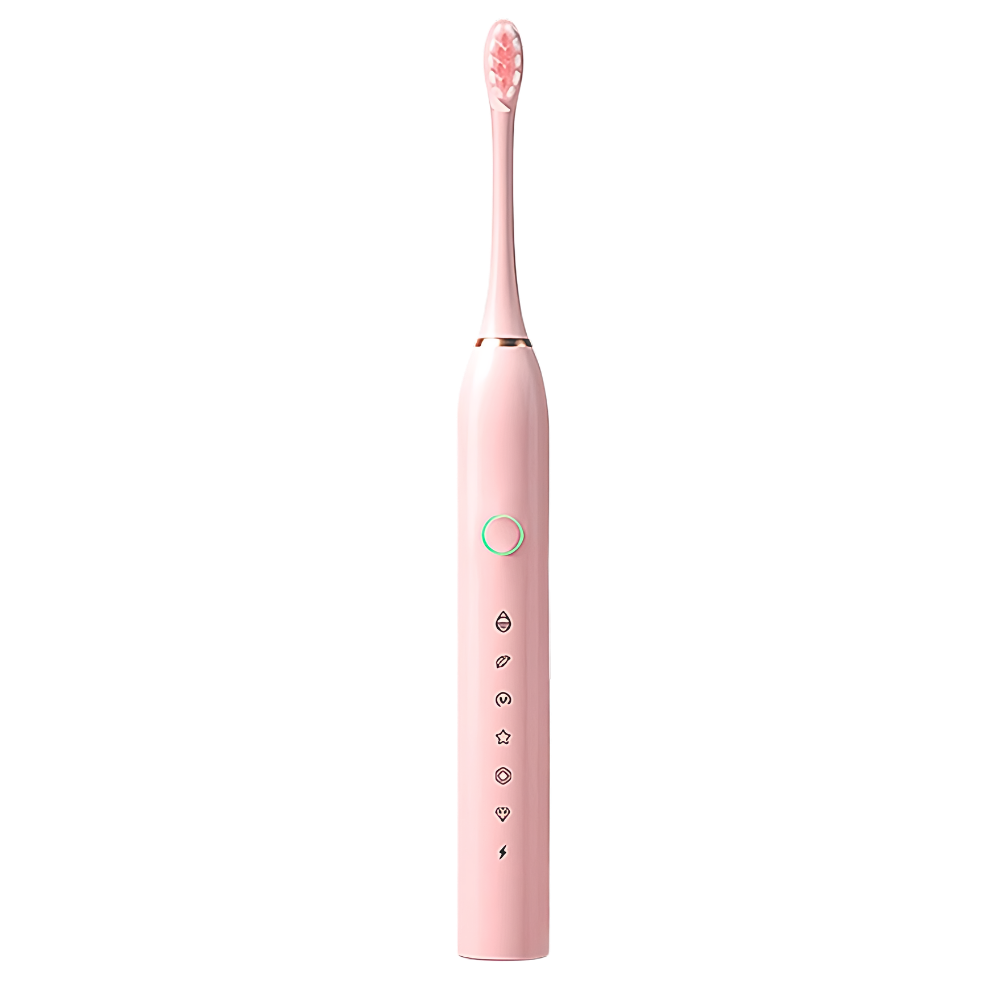Adult Sonic Electric Toothbrush -Pink - Ozerty