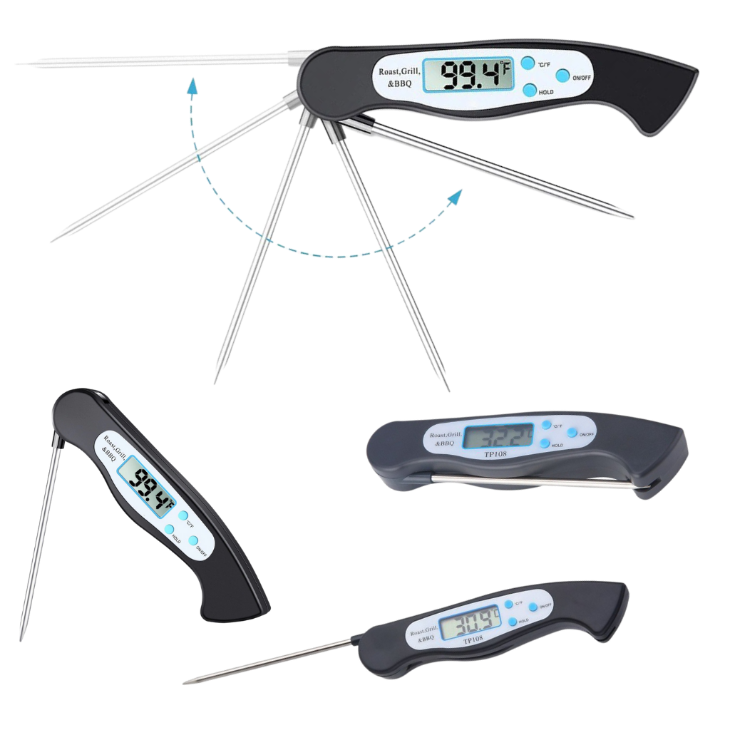 Foldable Instant Read Digital Food Thermometer