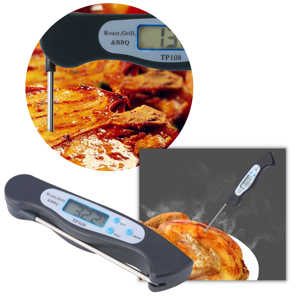 Foldable Instant Read Digital Food Thermometer