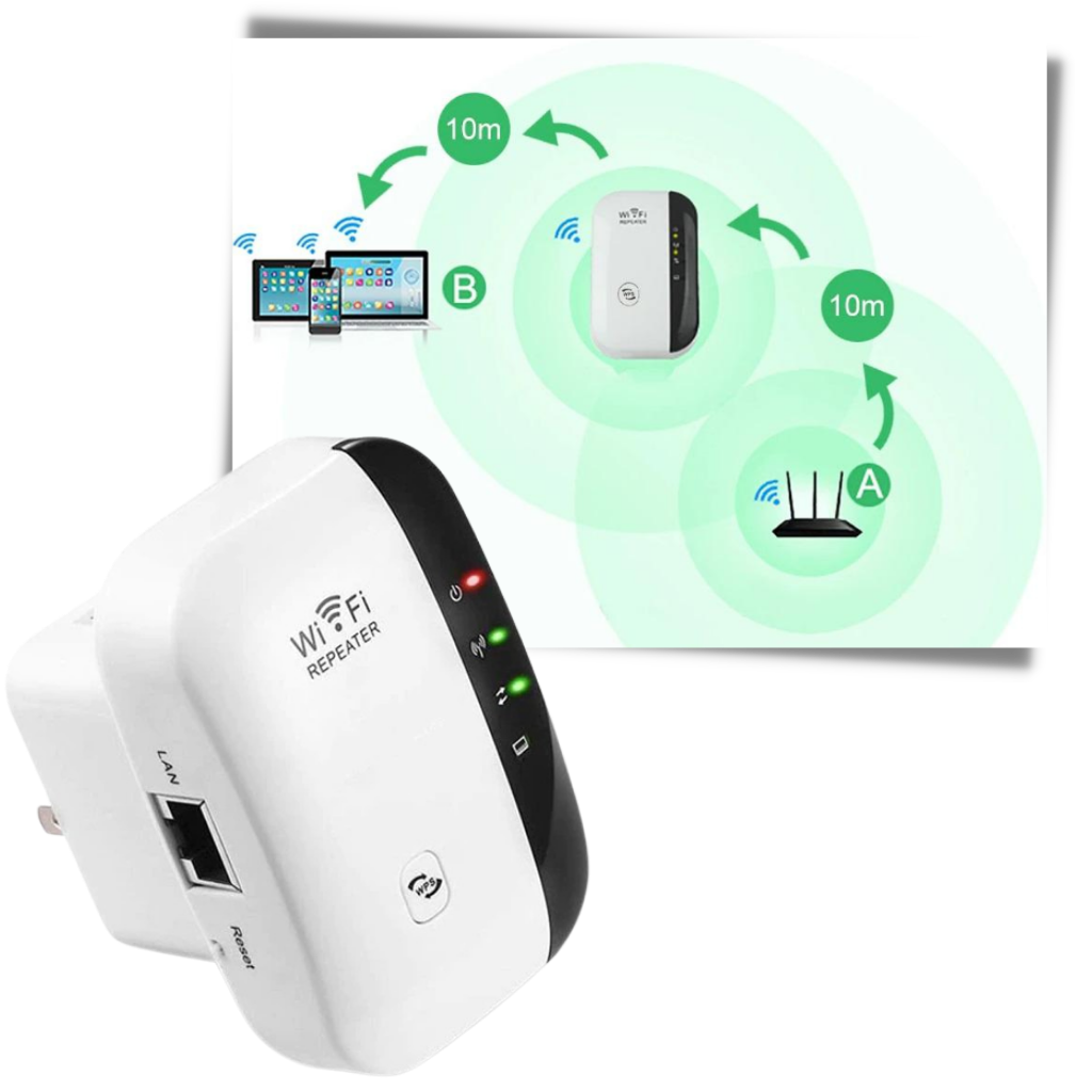 Remote WiFi amplifier and signal booster