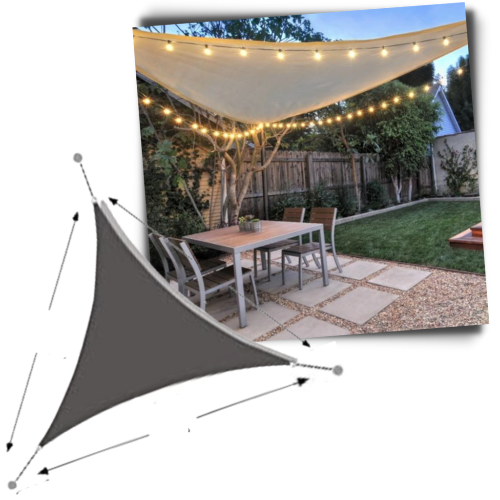 Water Resistant Triangle Sun Shade Sail