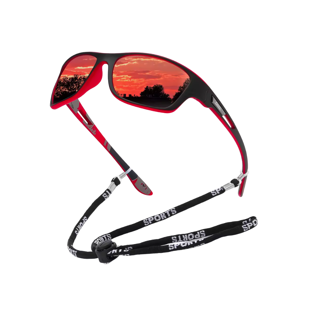 Glare Guard Pro Sunglasses -Black & Red - Ozerty