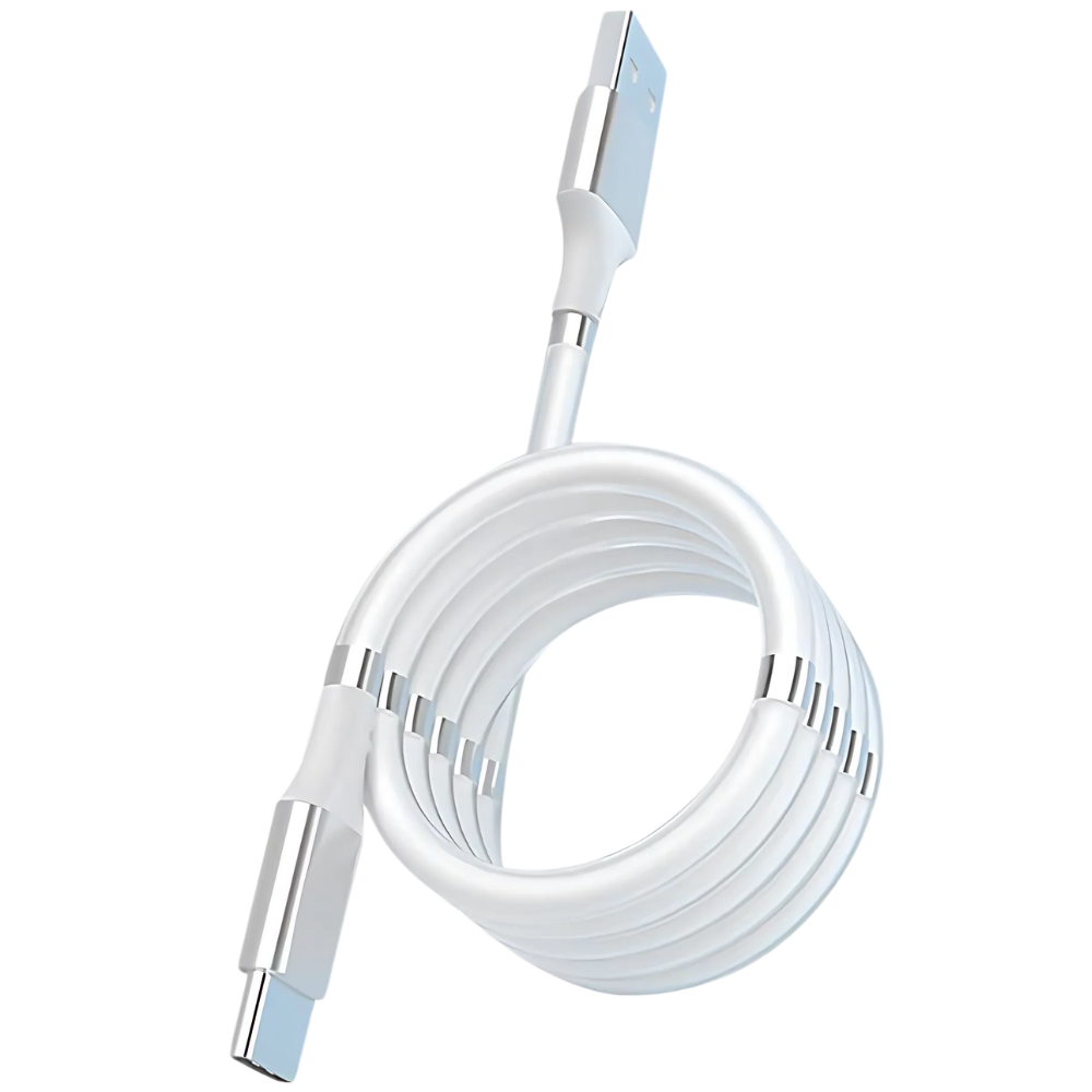 Magnetic Flex USB Cable -White - Ozerty