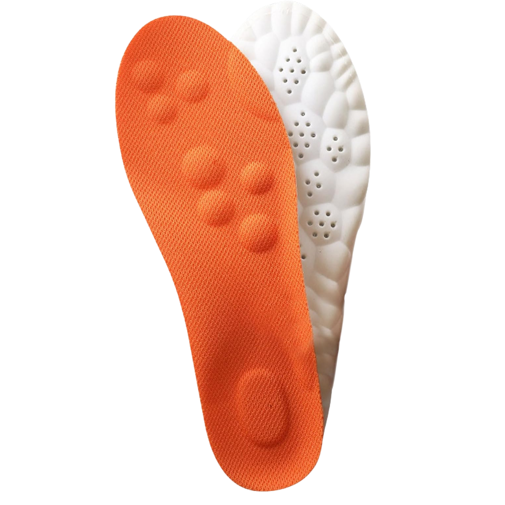 Orthopedic Memory Foam Shoe Insoles -Orange - Ozerty
