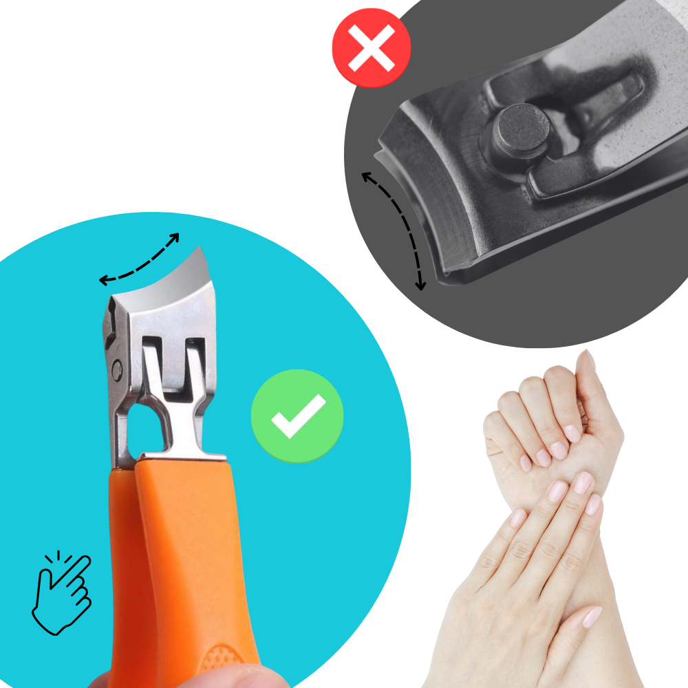 Precision Grip Wide-Jaw Nail Clipper - Ozerty