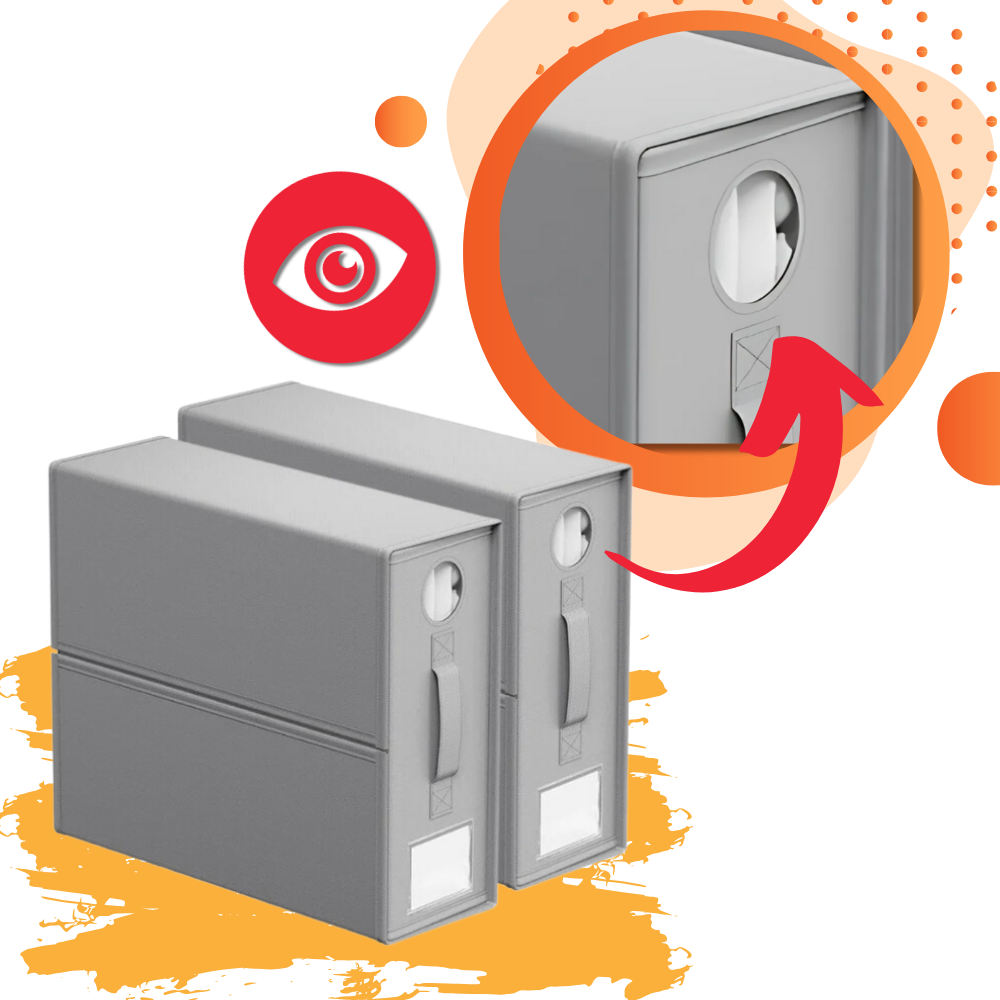 Transparent Window Sheet Cube Organizer - Ozerty