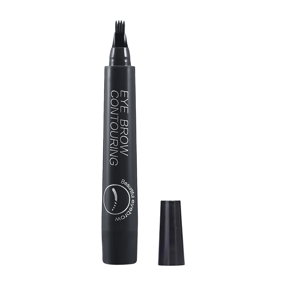 Waterproof Liquid Formula Eyebrow Pen -Black - Ozerty