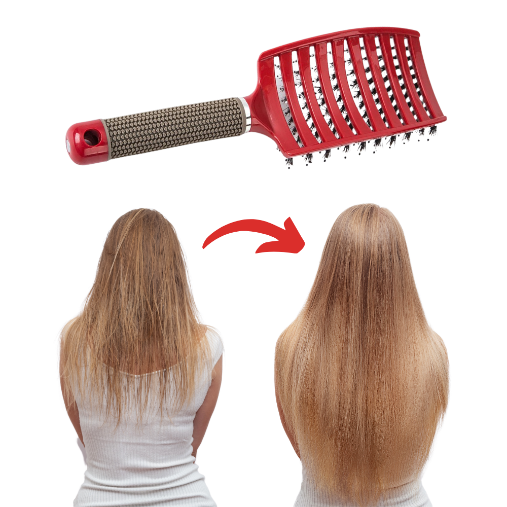Boar Bristle Massaging Hairbrush