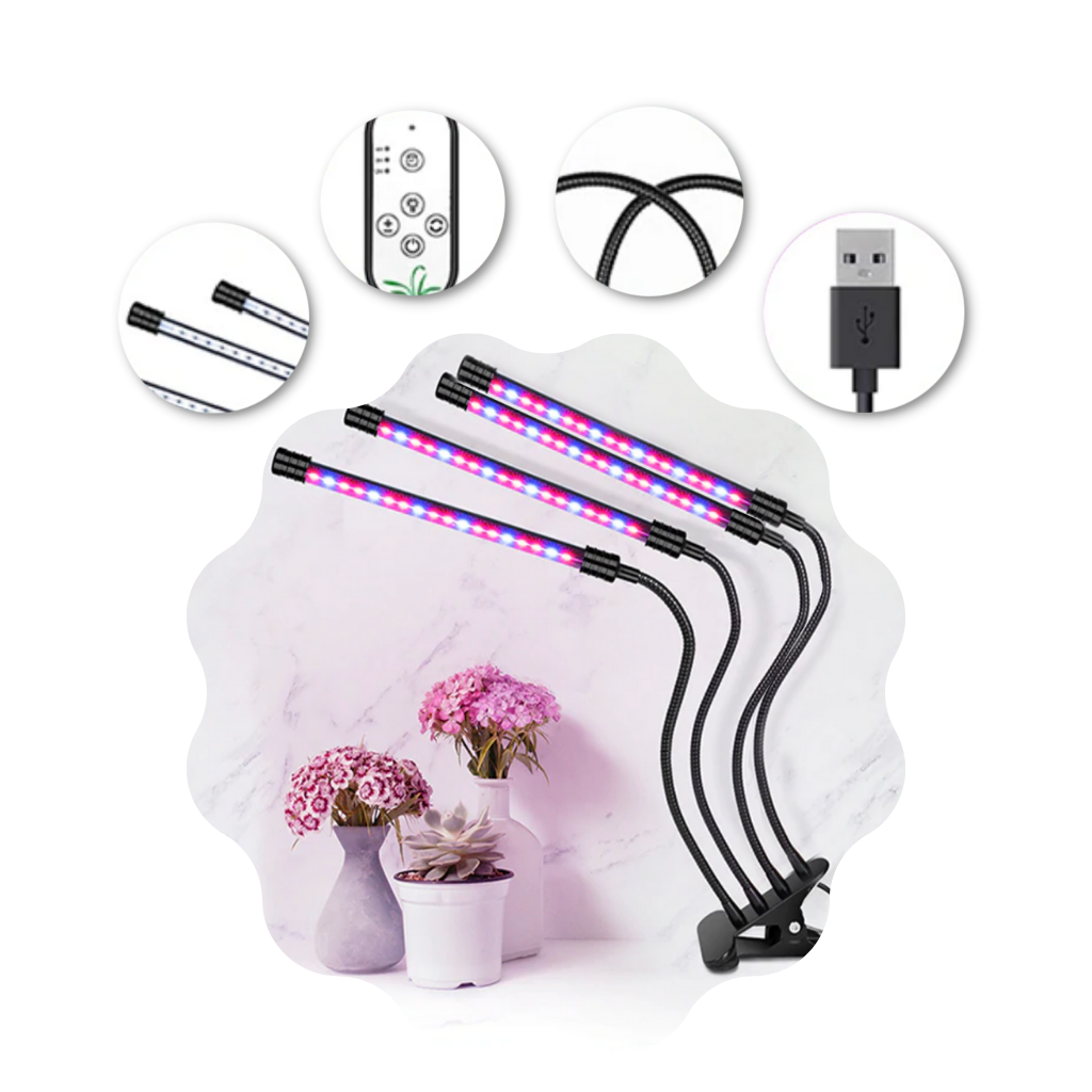 4-Head LED USB Indoor Grow Light