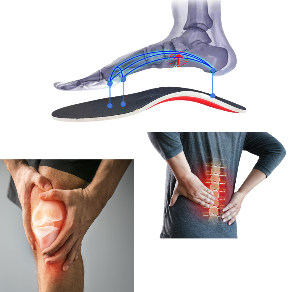 1 Pair of Firm Arch Support Insoles for Flat Feet