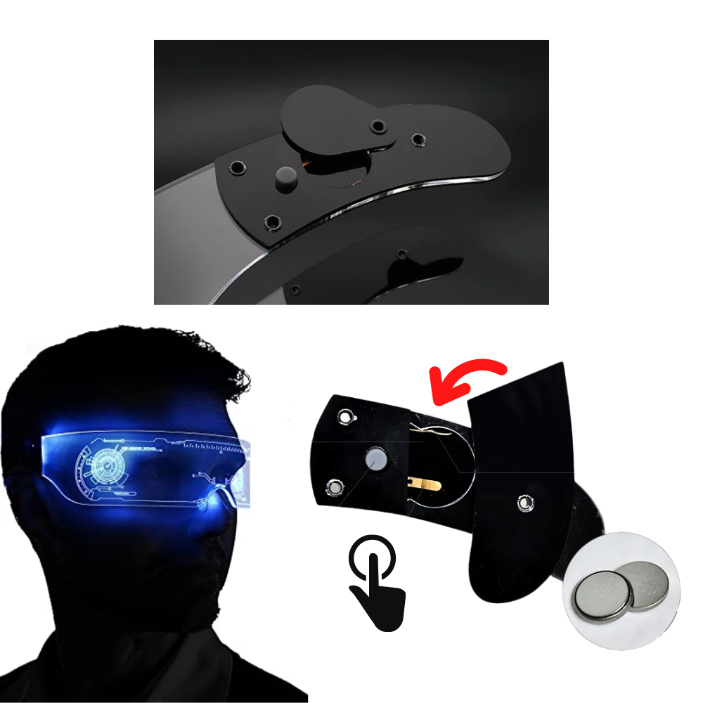 Luminous Glasses with Colourful LED Lights