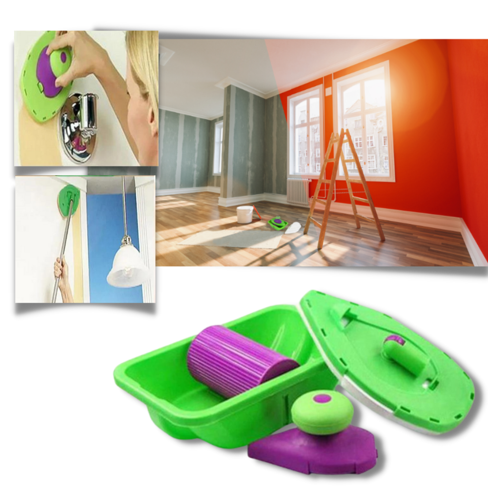 Paint Edger Set 4pcs Sponge Point and Decorative  - Ozerty