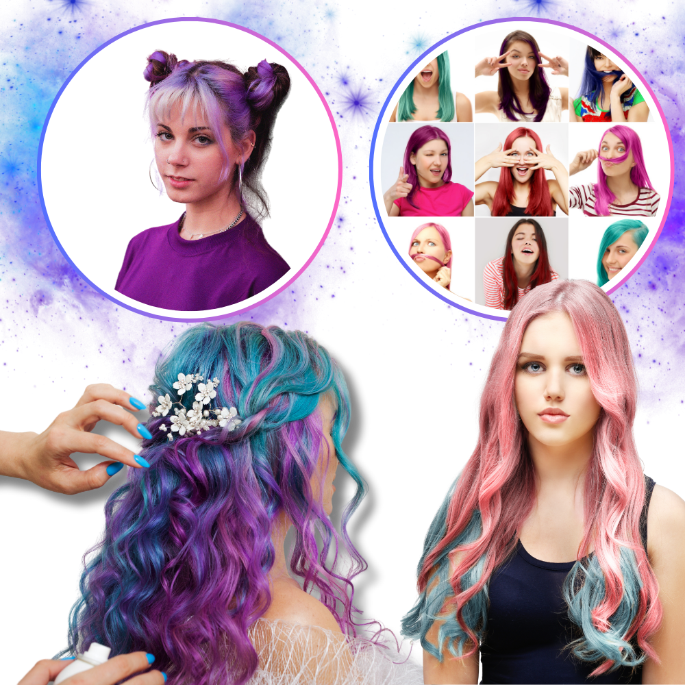 Temporary Vibrant Hair Wax Coloring - Ozerty